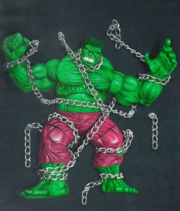 Hulk 1:5:5, 2009, oil and acrylic on canvas, 7 x 6ft, Image Courtesy of Taksu Gallery