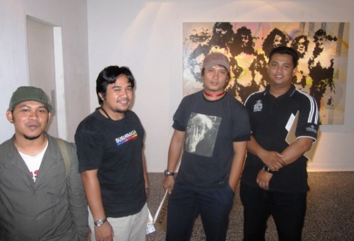 Artists Bard, Arham Azmi, Syahrul Niza and Anuar Aziz. 