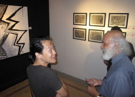 Graphic designer Foo Chiwei and artist Syed Thajudeen