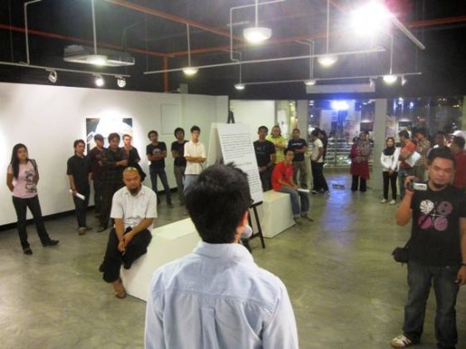  The crowd at Threesixty Art Development Studio.  