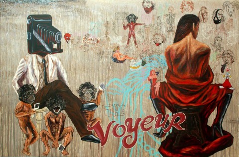 the-voyeur-acrylic-on-canvas-2009
