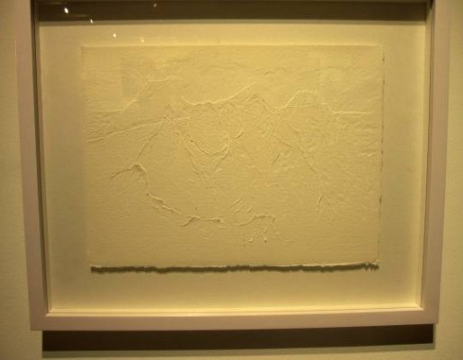 Rochelle Haley, Mt. Kinabalu, 2009 Incised paper 29 x 39cm. 